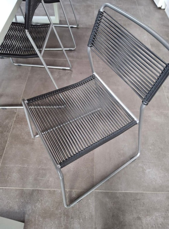 Image 1 of Designertisch + 6 Drahtstühle