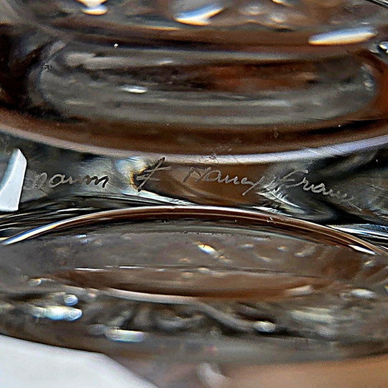 Image 1 of Daum Frankrijk, paar Sirius kristallen lampen, model gemaakt in 1952