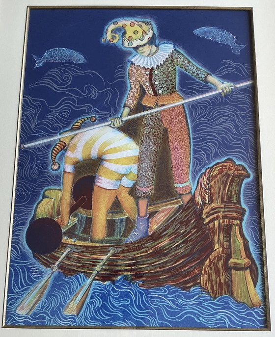 Wim Jonkman - Acte de Balance, lithographie – Objets d'art, Glass, Paper (photo 10 of 15)