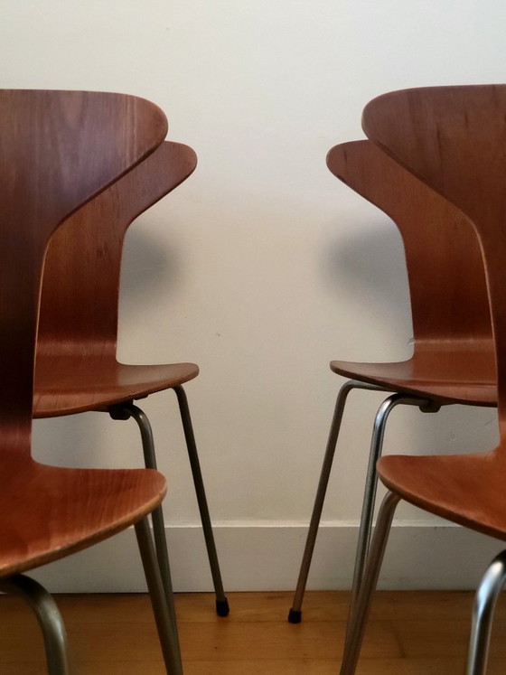 Image 1 of Set of 4 Mosquito chairs by Arne Jacobsen for Fritz Hansen