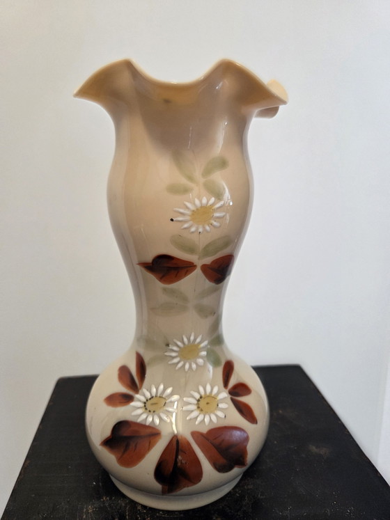 Image 1 of 2 antique opaline vases