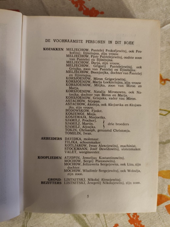 Romanzo vintage Michael Sjolochow De Stille Don, Libri d'arte, Pelle, Carta, Dorato (foto 5 di 6)