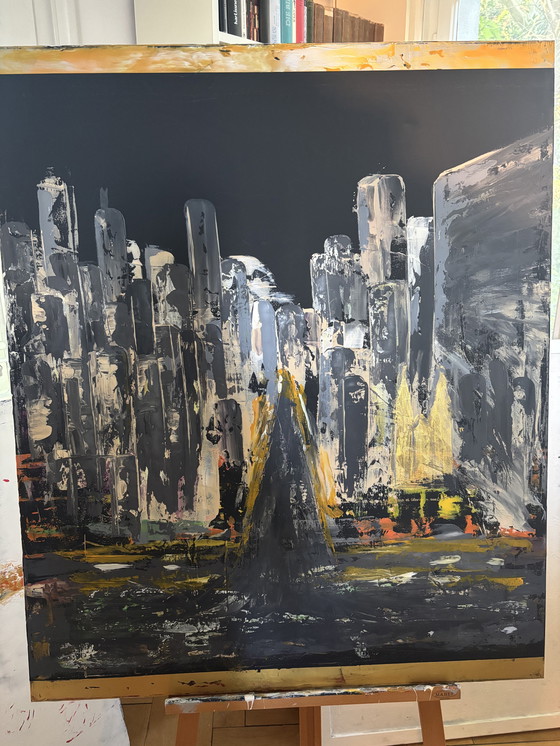 Image 1 of NYC, 5th Ave......100x120 cm mixed media on canvas
