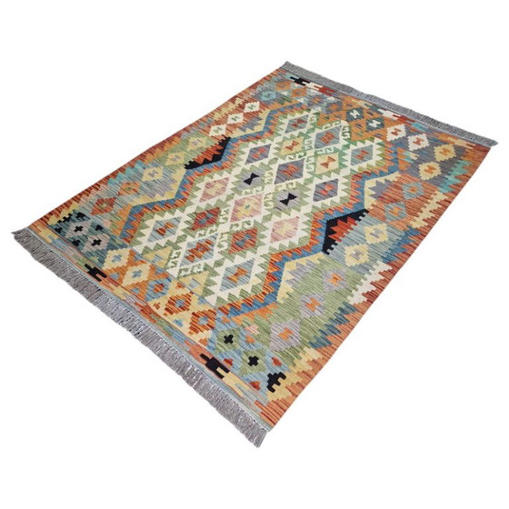 Kilim afgano Maimana antiguo – Lana hilada a mano – Doble cara – 130 x 171 cm – Alfombras, Wool (photo 3 of 5)