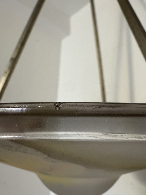 Image 1 of Art Deco kroonluchter van veelkleurig glas