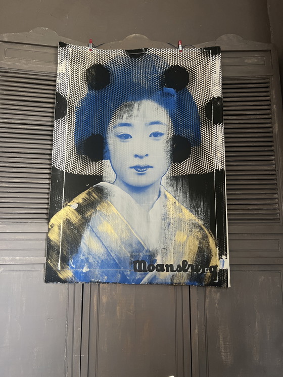 Image 1 of Zeefdruk (75/108) Moansburg “Geisha Blue” Nr 7vd10