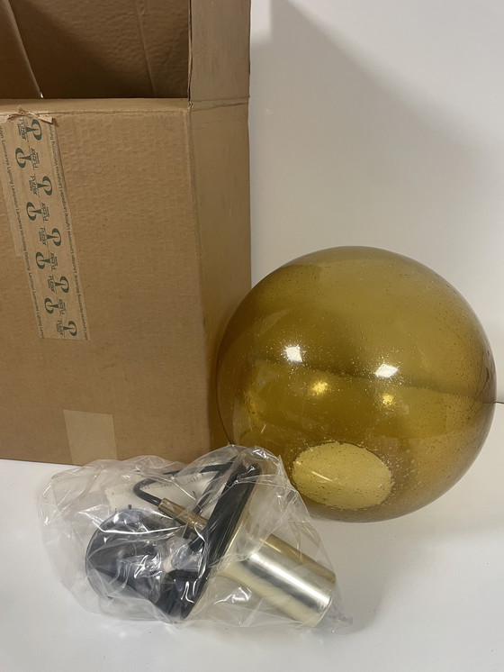 Image 1 of New in box from the 1970s Peill & Putzler glass ball lamp