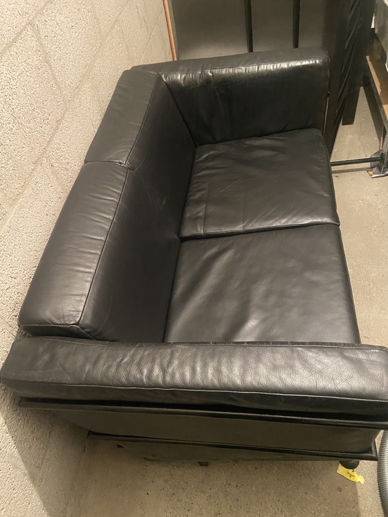 Image 1 of Harvink leren bankstel – 3-zits + 2-zits