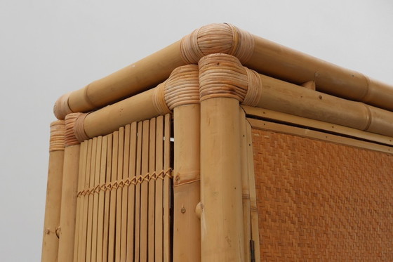 Image 1 of Armadio in bambù e rattan della metà del secolo scorso, Italia 1960 ca.