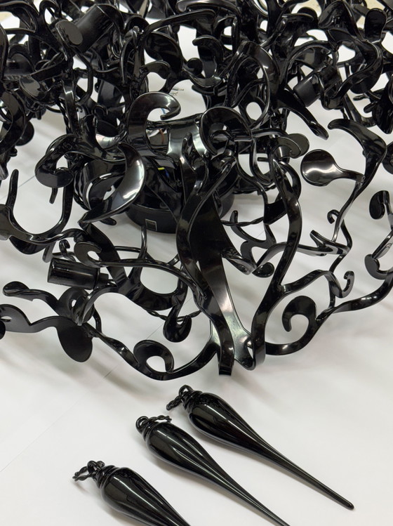 Image 1 of POTENZA DEL FIORE : FPP60BL Ø60cm, ALTO 30cm, 12xG9, NERO