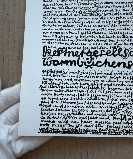 Bernhard Luginbühl, Kestnergesellschaft Hannover, ca. 1990, vintage tentoonstellingsposter – Paper (photo 6 of 10)