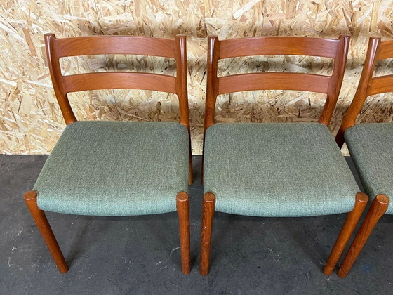 Image 1 of 4x 60s 70s Teakhouten Eetkamerstoel Niels O. Möller voor J.L. Møllers 60s