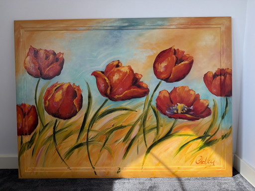 Adry malt Tulpen