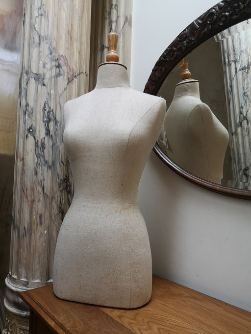 Vintage linen mannequin