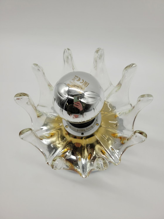 Image 1 of Handgefertigte Wand- oder Deckenleuchte aus Muranoglas von Effetre Murano, Italien, 1960er