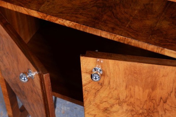 Gerestaureerde art-deco kast, walnoothout, fineer, gerestaureerde lak, Tsjechisch, jaren 1920 – Kasten, Wood (photo 5 of 13)