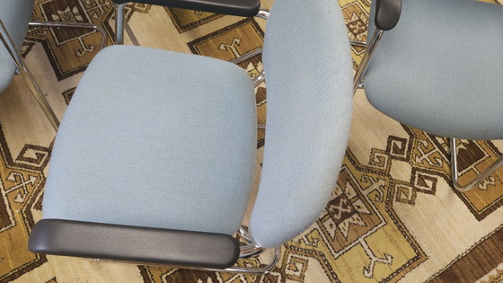 Image 1 of Set di 4 poltrone DRABERT con gambe cromate, 1980