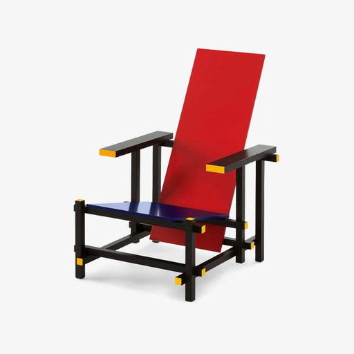 Rood Blauwe Stoel (Cassina) - NIEUW – fauteuils, Wood