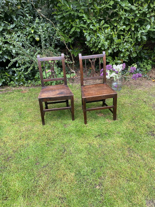 2 Antique Dining Chairs