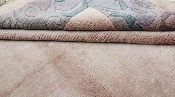 Original Modern Designer Highland Wool Rug Nepal 259 x 248 cm, Rugs & carpets, Pink (photo 8 of 9)