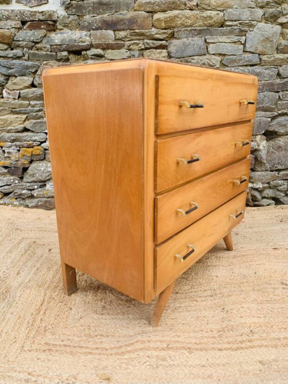 Vintage 4-drawer Chest of drawers 60s – Wood (photo 7 of 24)