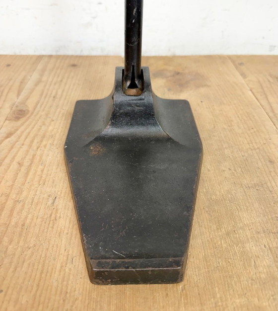 Image 1 of Vintage Duitse Bauhaus Petroleum Emaille Tafellamp van Schaco, jaren 30