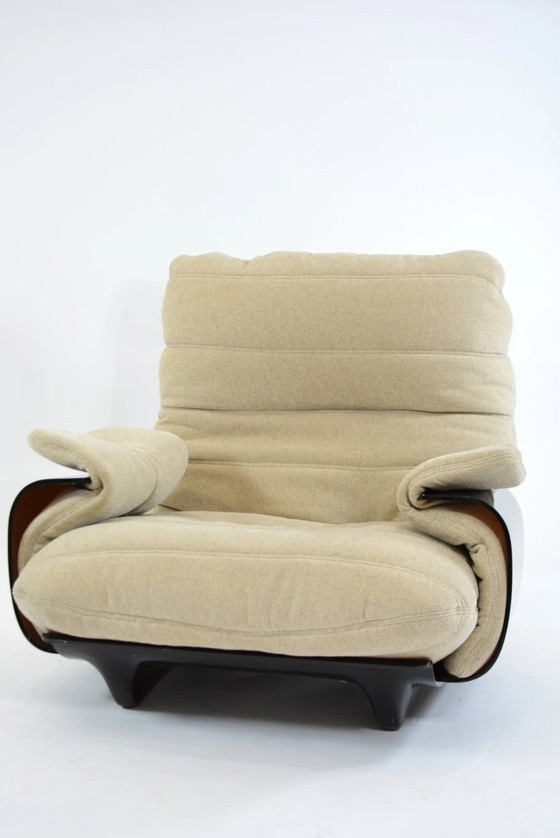 Image 1 of Sessel Marsala und passender Hocker von Ligne Roset, hellbeige