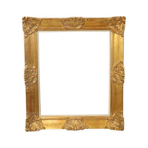 Cornice dorata in stile barocco 79x69cm