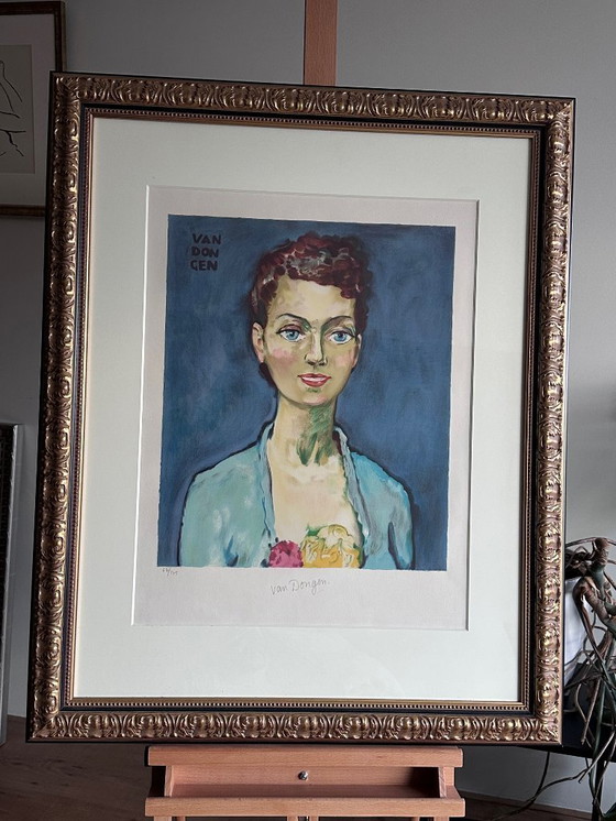 Image 1 of Litografía de Kees van Dongen Marie-Claire 1950