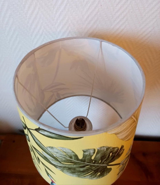 Image 1 of Marmorlampe und maßgefertigter Lampenschirm