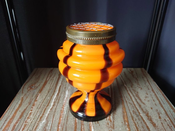 Image 1 of Dispensador de flores de cristal Art Decó Tango años 20/30