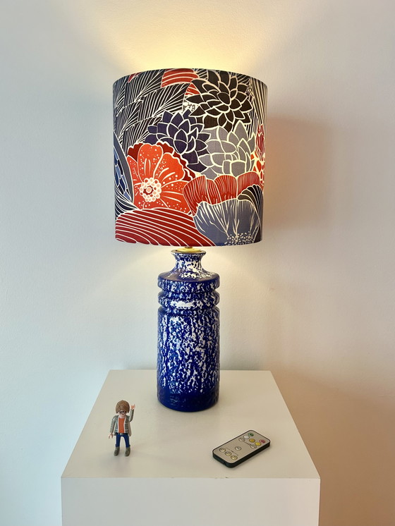 Image 1 of Vase lamp made from VEB Haldensleben ceramics – GDR | Upcycled one-of-a-kind piece