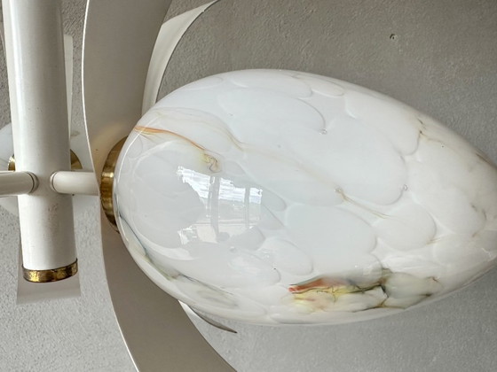 Vintage Spoetnik Hanglamp – Hanglampen, Glass, Metal (photo 11 of 12)