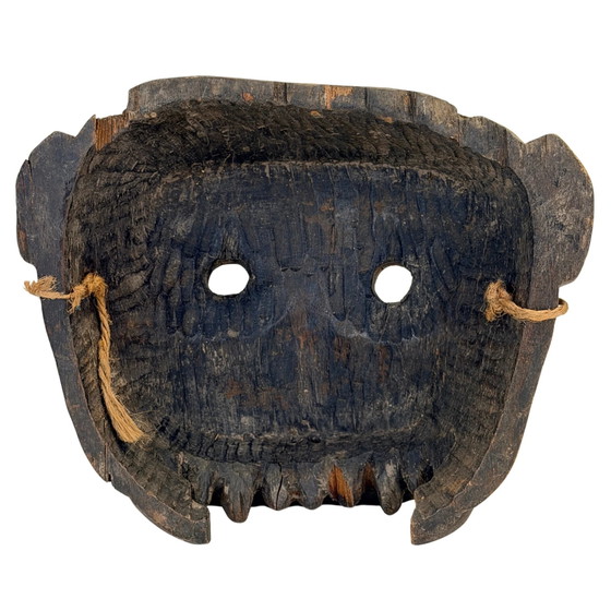 Antigua Máscara Chamánica Nepalí con Dientes – Middle Hills – ca. 1880–1920 – Esculturas, Wood (photo 2 of 6)