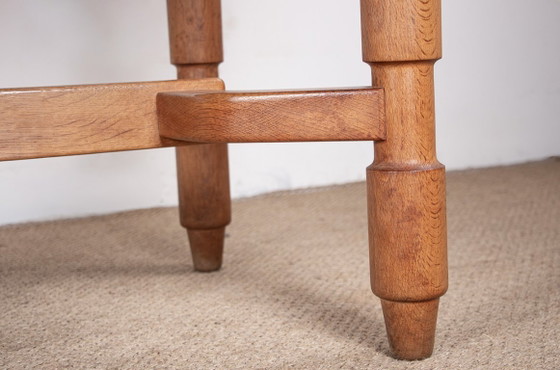 Image 1 of Très grande table de repas extensible, 320 cm, en chêne par Guillerme et Chambron pour Votre Maison 1960.