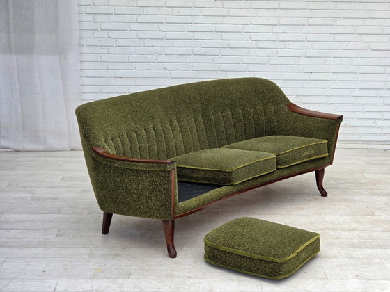 Image 1 of Divano vintage norvegese a 3 posti, anni '70, in legno di teak.
