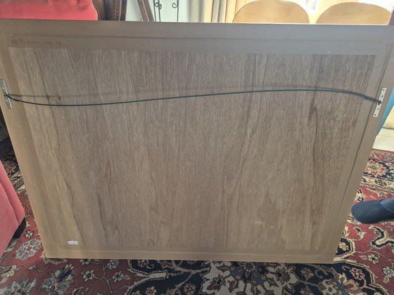 Image 1 of Grande aquarelle romantique signée, dans un magnifique cadre.