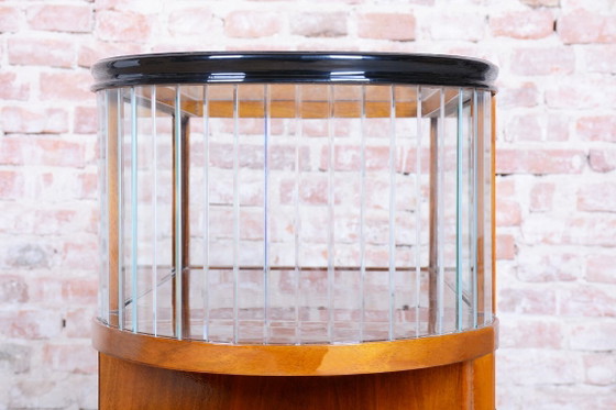 Restored Art Deco Serving Trolley, Walnut, Glass, Repolished, Czech, 1920s – Bar carts, Metal (photo 11 of 17)
