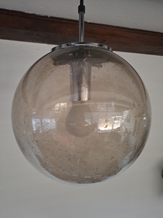 Limburg Globe Lamp Pendant Light Smoked Glass – Glashütte Limburg, Pendant lamps, Metal (photo 6 of 11)