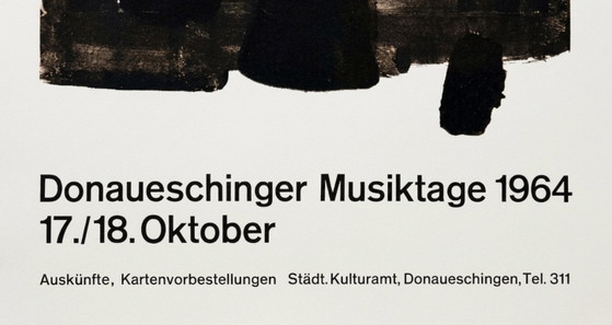 Image 1 of Mostra di Pierre Soulages 1964 Doanaueschinger Musiktage
