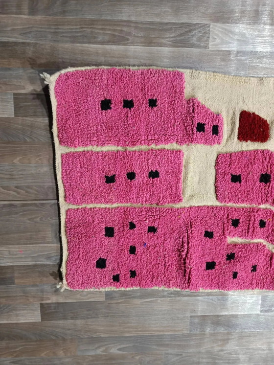 Tappeto marocchino tessuto a mano, lana naturale, 250cm x 150cm, decorazione elegante. – Tappeti, Wool (photo 5 of 12)