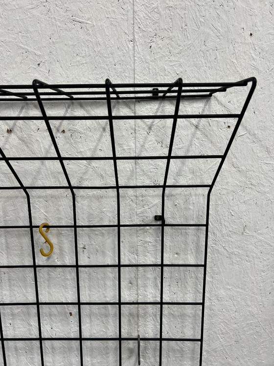 Image 1 of Porte-manteau mural vintage en fil d'acier, années 1950, Karl Fichtel, Allemagne