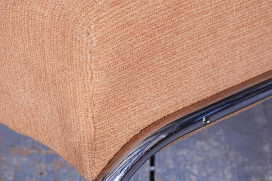 Original Bauhaus Armchair, by Thonet, Beech, Chrome, Germany, 1930s – Textile, Wood (photo 11 of 12)