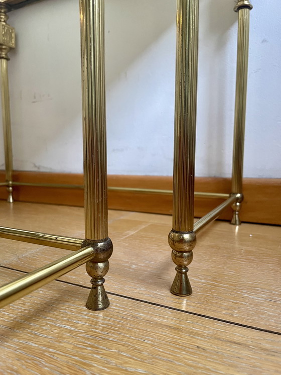 Image 1 of Vintage neoclassicistische set bijzettafels