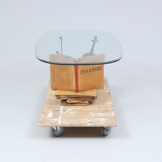 Image 1 of Decorative Coffee Table with Glass Top, Second Half of the 20th Century  
