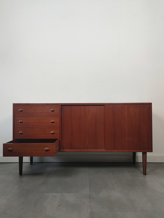 Image 1 of Vintage Danish Sideboard In Teak By Hornslet Møbelfabrik