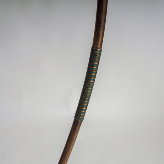 Image 1 of Lampadaire des années 50 avec un magnifique abat-jour