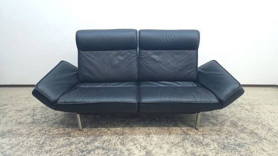 Image 1 of Sofá de diseño De Sede ds 450, sofá de cuero, sofá negro funcional.
