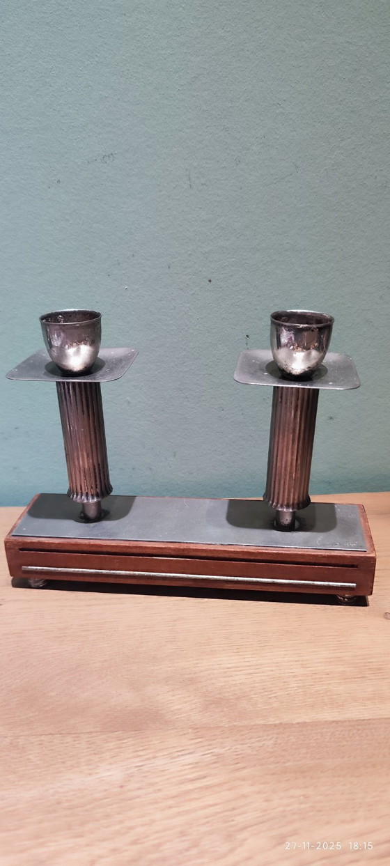 Image 1 of Art-Deco-Kerzenständer