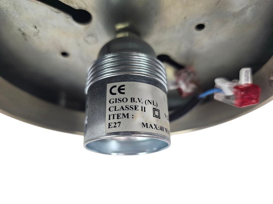 Image 1 of Gispen Classics - Giso Gispen - Lampada da soffitto XL - vetro opale - nichel - 2000